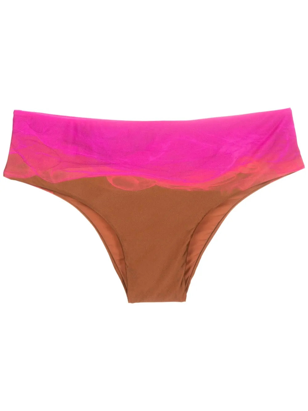 Abstract High-Waisted Bikini Briefs