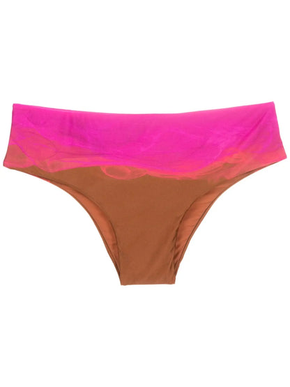 Abstract High-Waisted Bikini Briefs