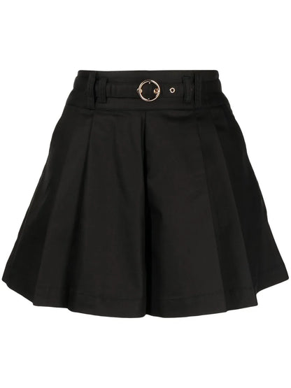 Belt Pleated Shorts