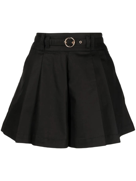 Belt Pleated Shorts