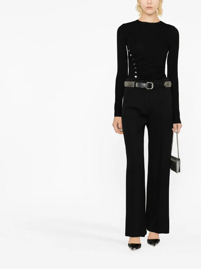 Straight-Leg Tailored Trousers