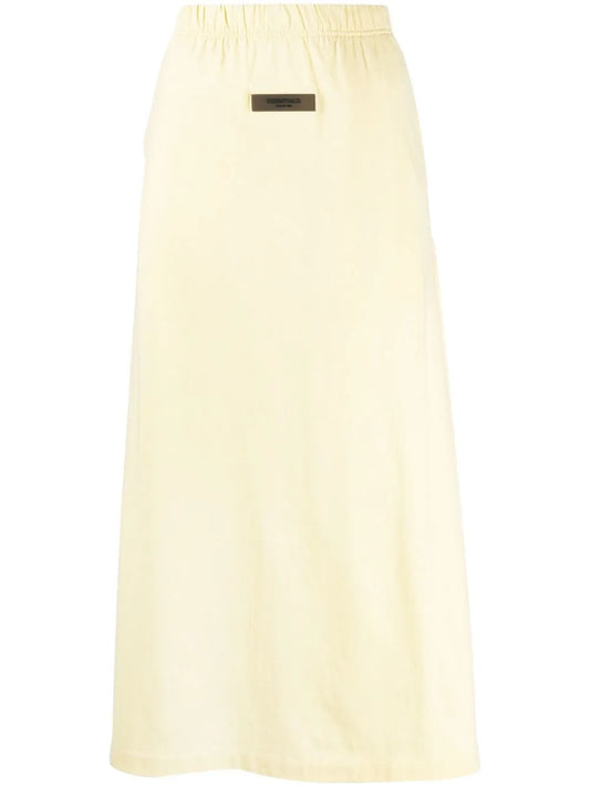 Logo-Patch Straight Skirt