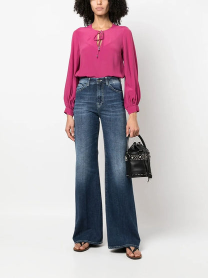 High-Waist Wide-Leg Jeans