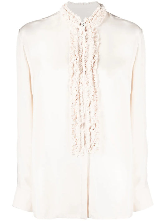 Ruffle-Trim Blouse