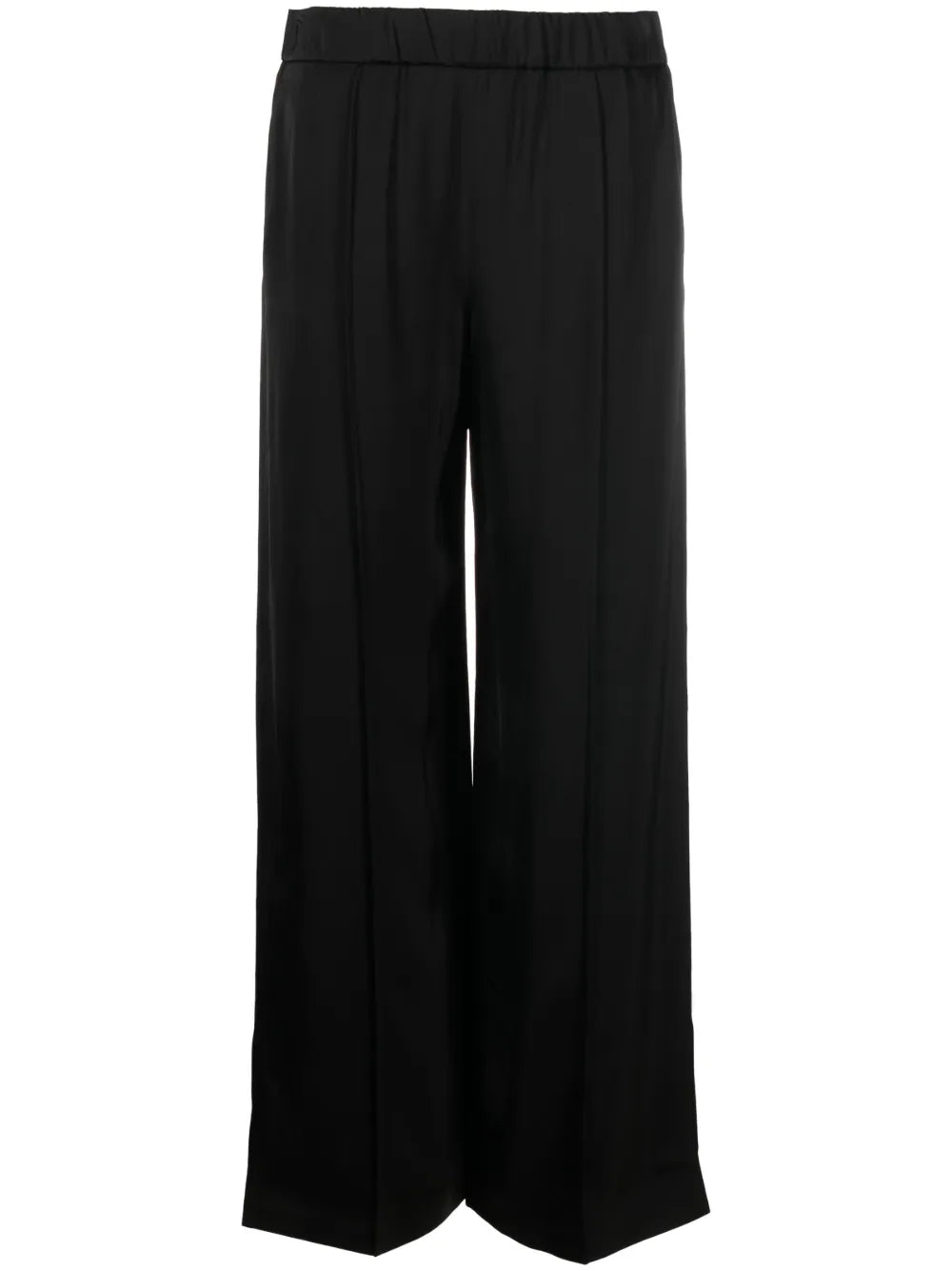 Elasticated Straight-Leg Trousers