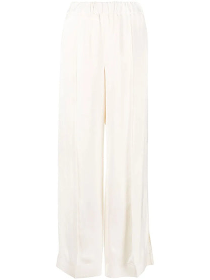 Elasticated Straight-Leg Trousers