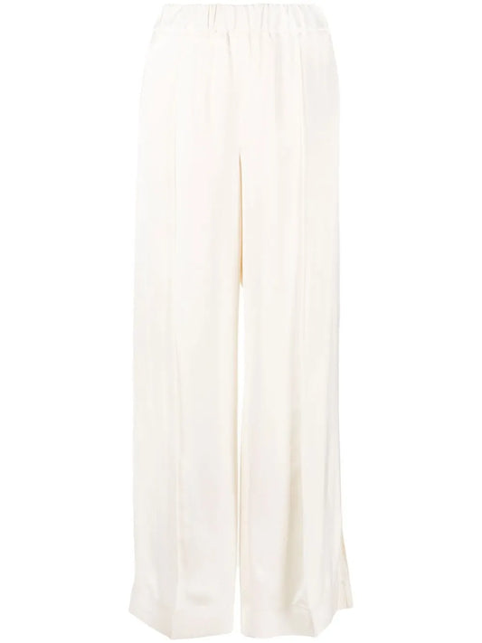 Elasticated Straight-Leg Trousers