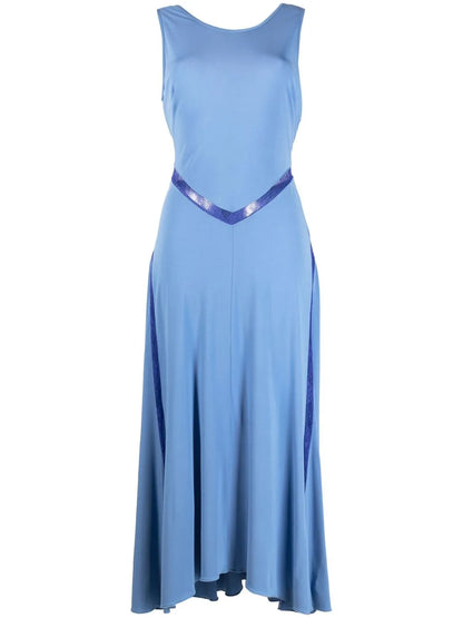 Lace-Trim Sleeveless Maxi Dress