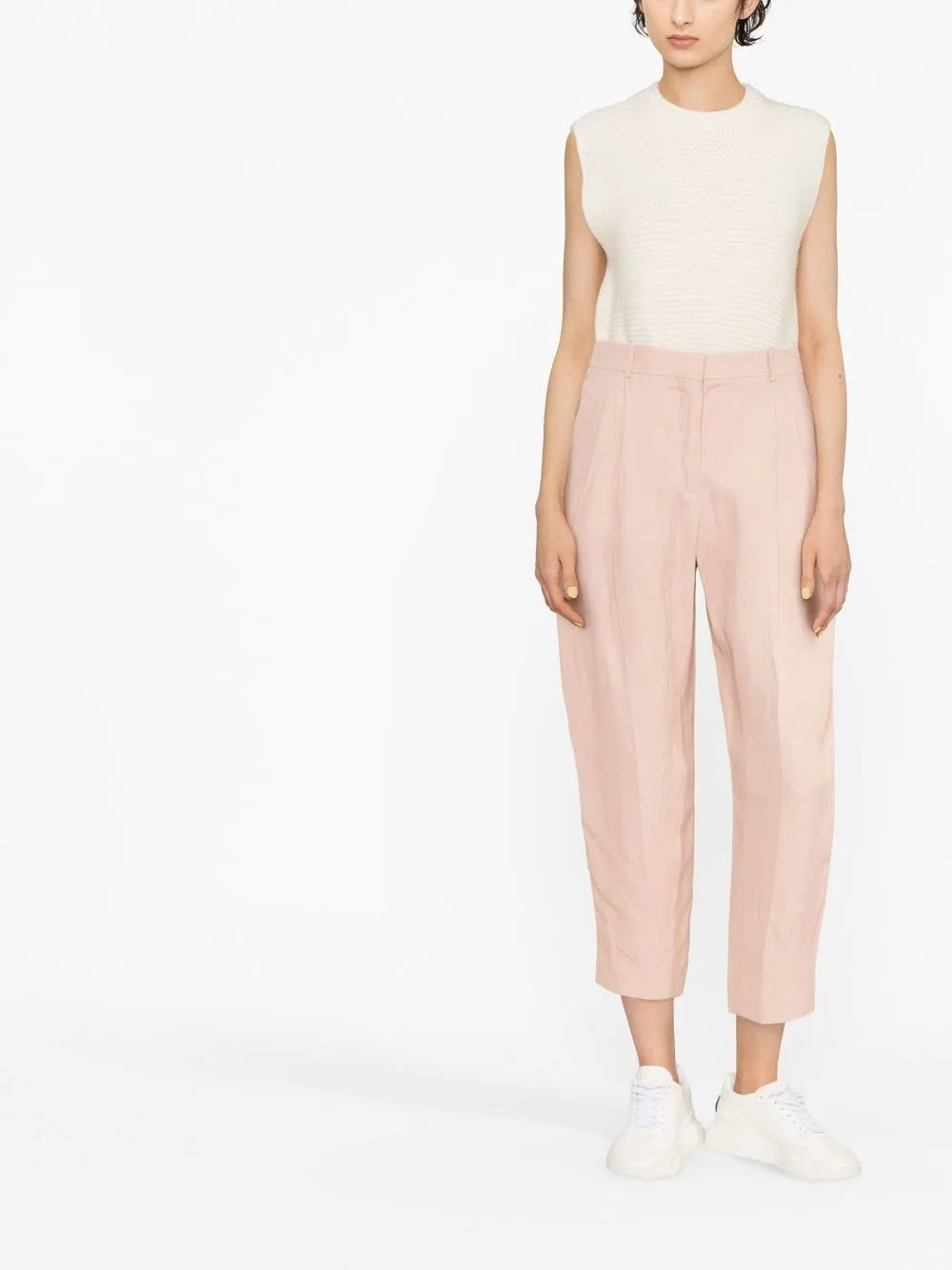 Cropped Tailored Trousers