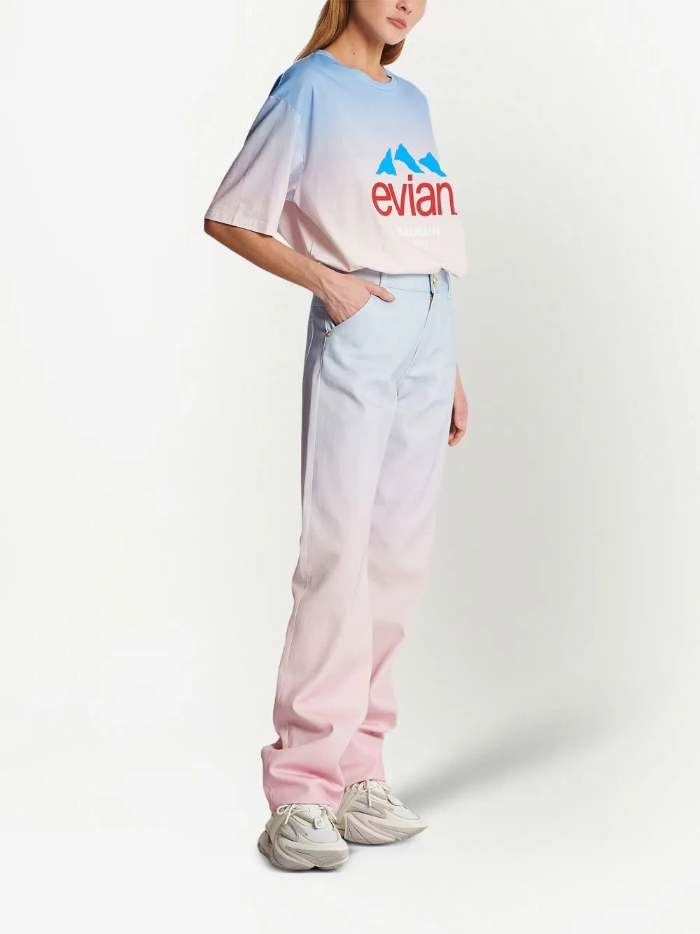 Gradient Denim Loose Jeans