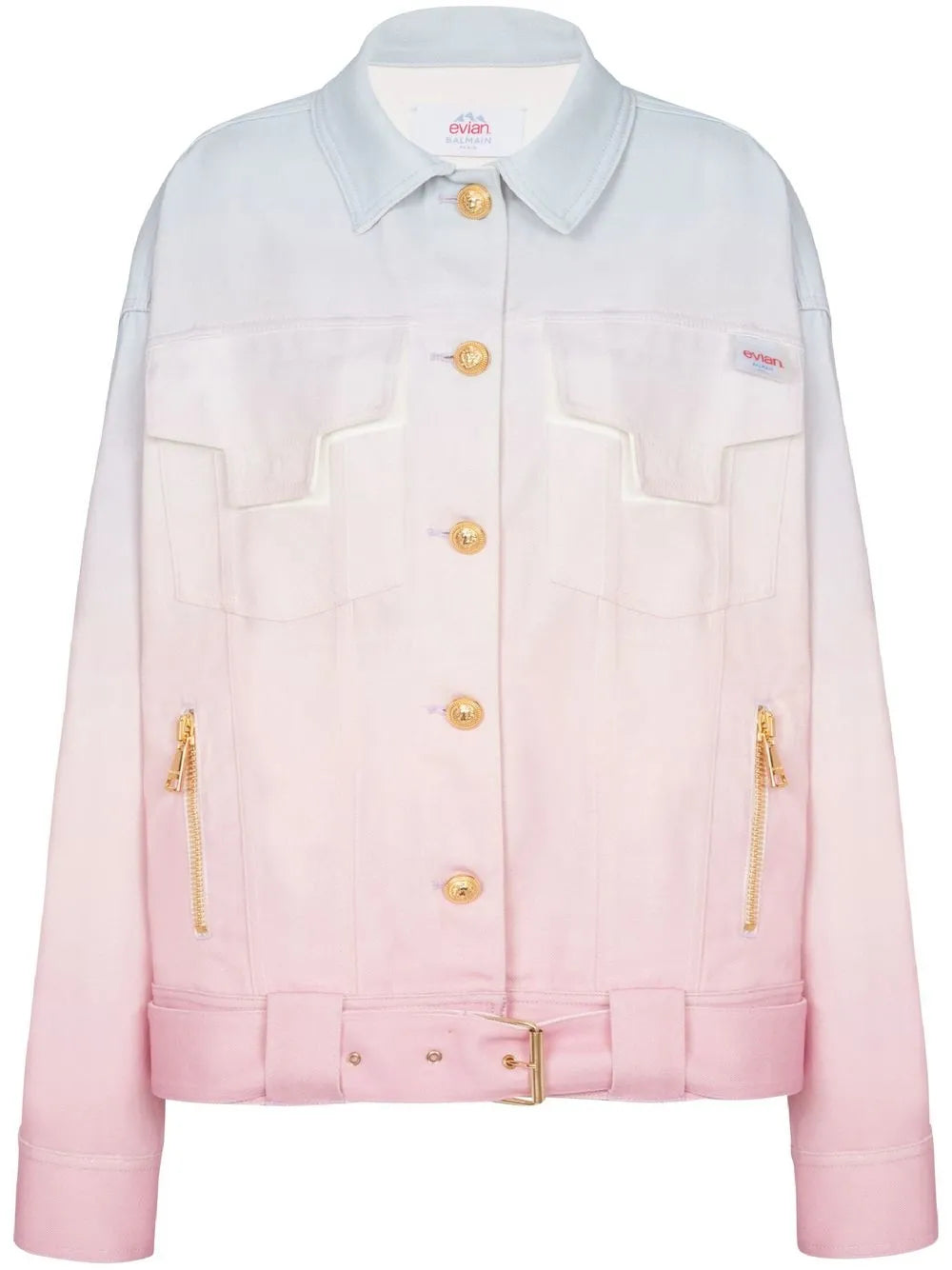 Gradient-Effect Denim Jacket
