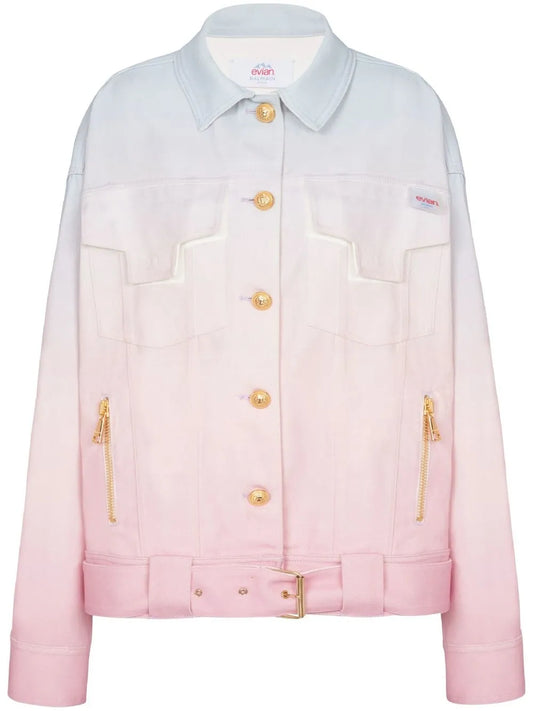 Gradient-Effect Denim Jacket