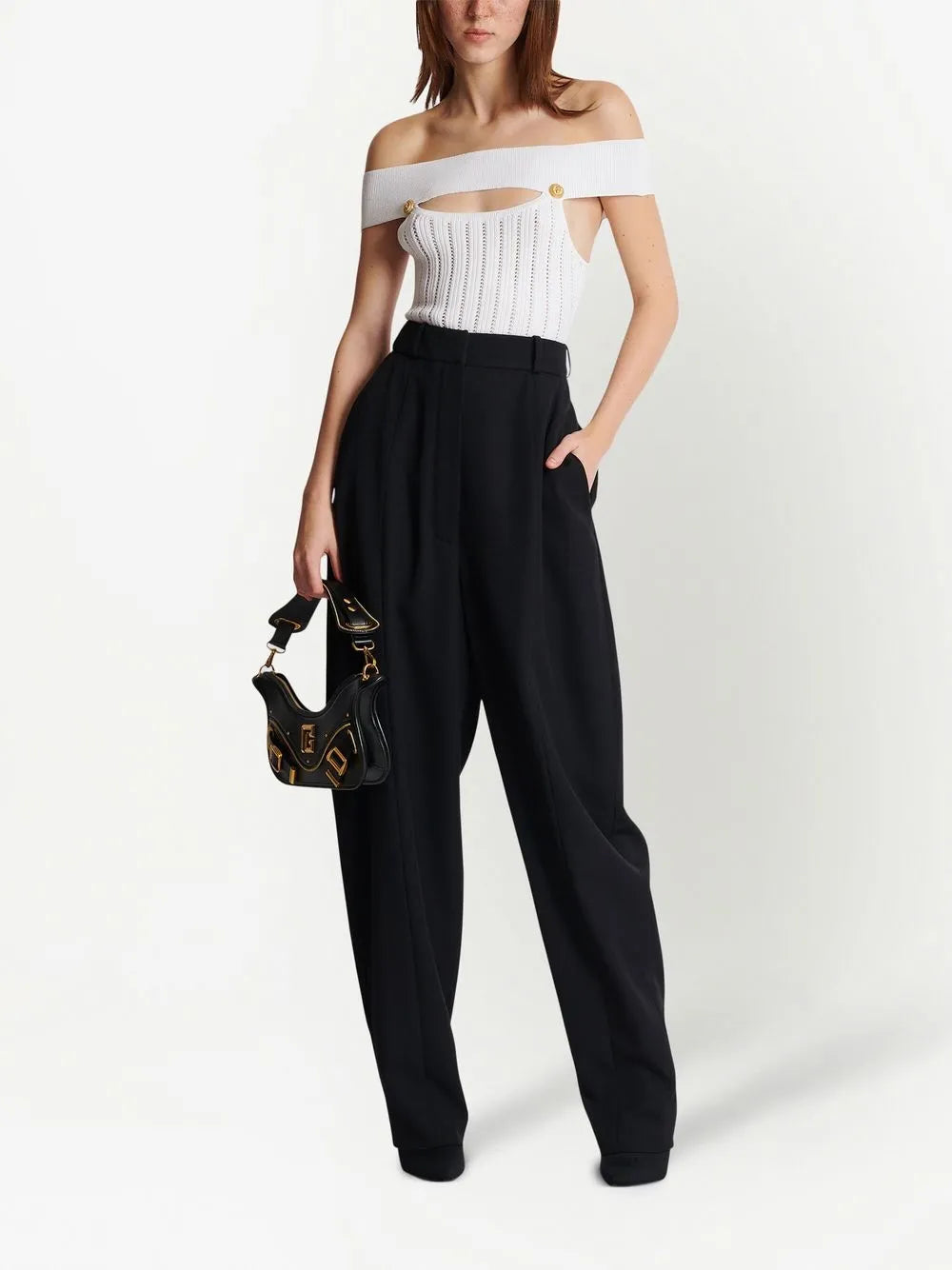 Openwork Knit Bodysuit