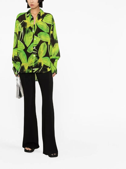 Floral-Print Long-Sleeve Shirt