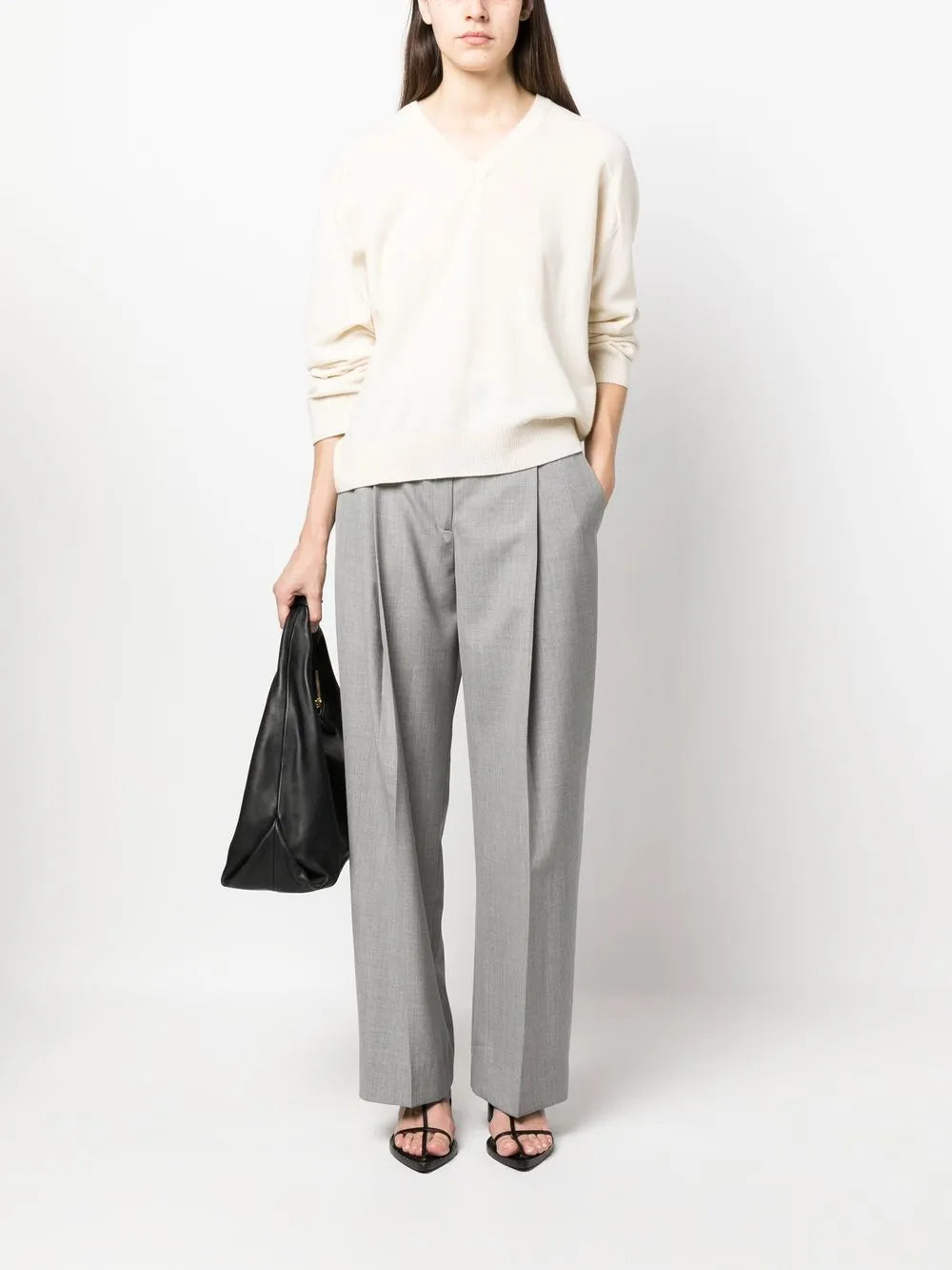 V-Neck Knitted Jumper