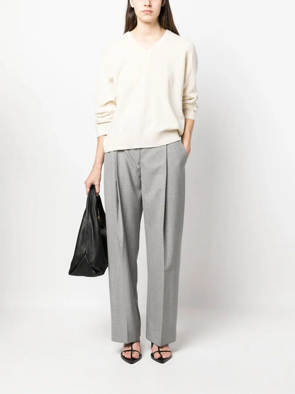 V-Neck Knitted Jumper