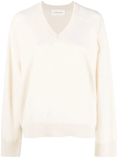 V-Neck Knitted Jumper
