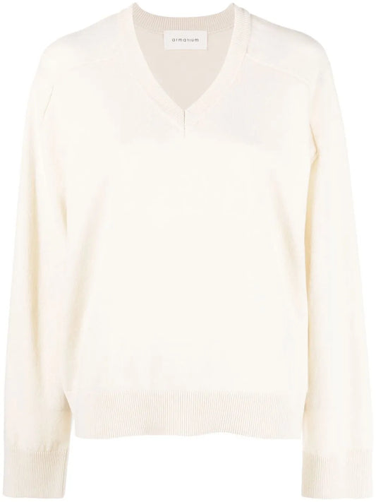 V-Neck Knitted Jumper