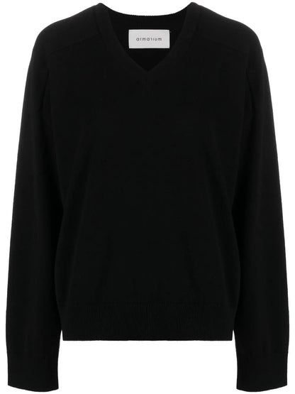 V-Neck Knitted Jumper