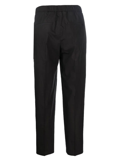Elasticated-Waist Slim Chinos