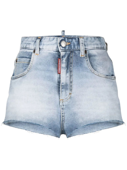High-Waisted Denim Shorts