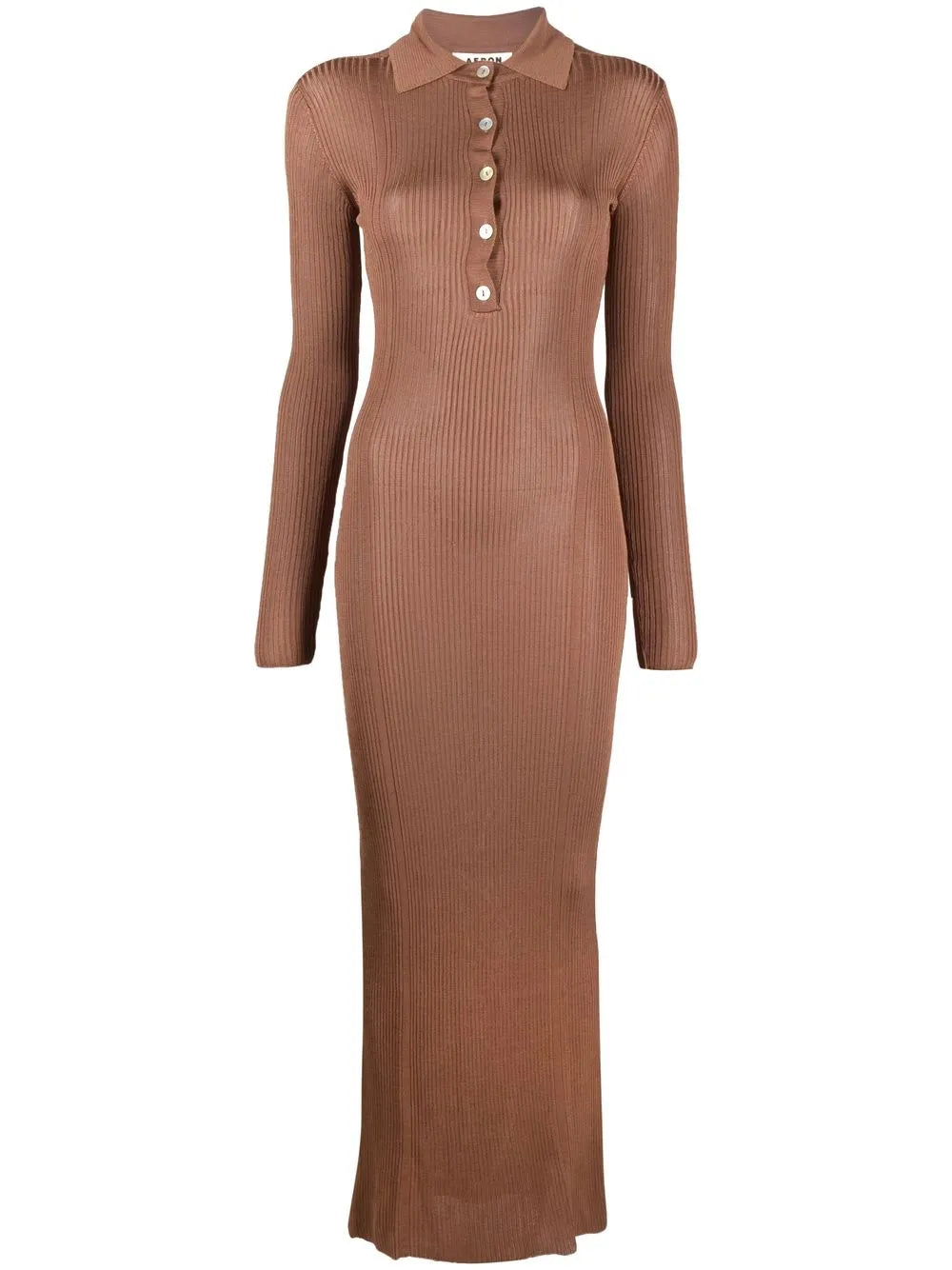 Glenn Ribbed-Knit Polo Dress