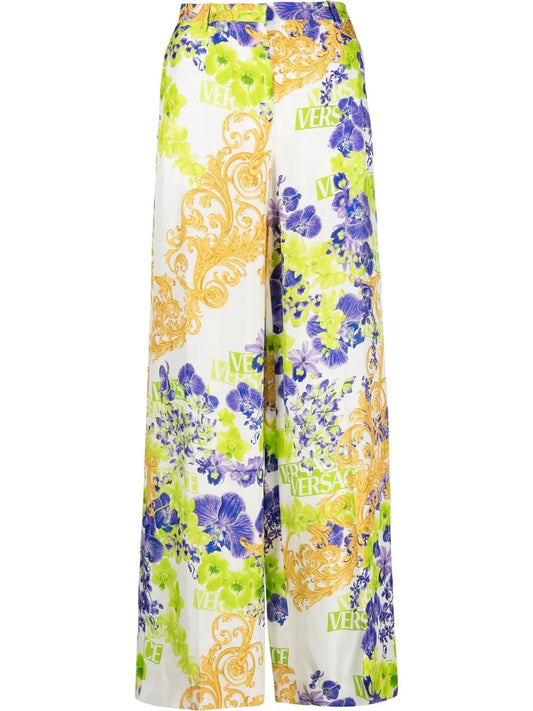Baroque-Print Trousers