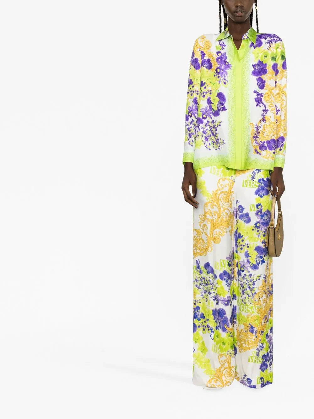 Baroque-Print Trousers