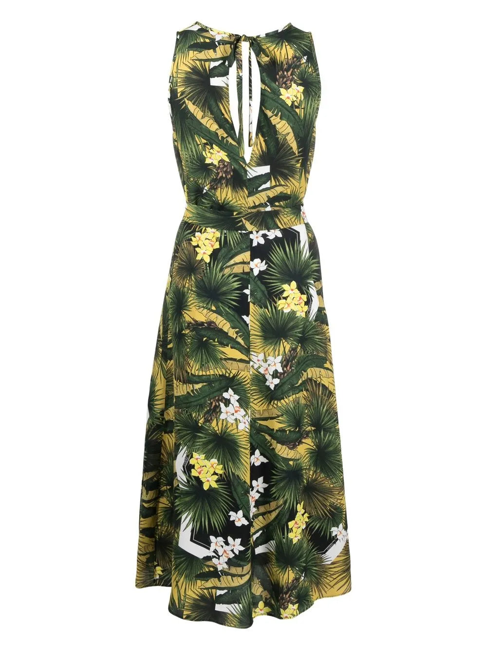 Big Floral Midi Dress