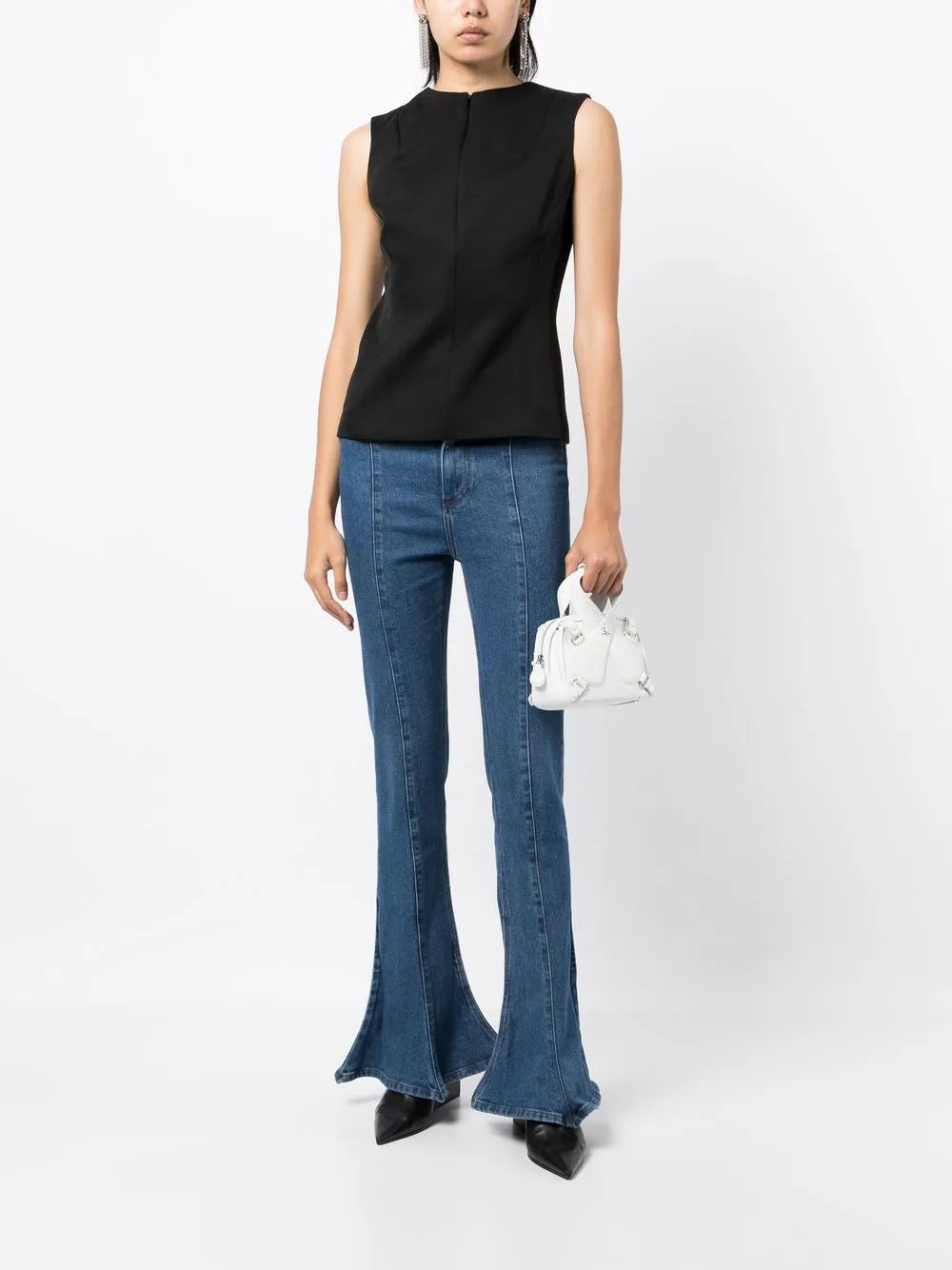 Reverse Detail Sleeveless Top