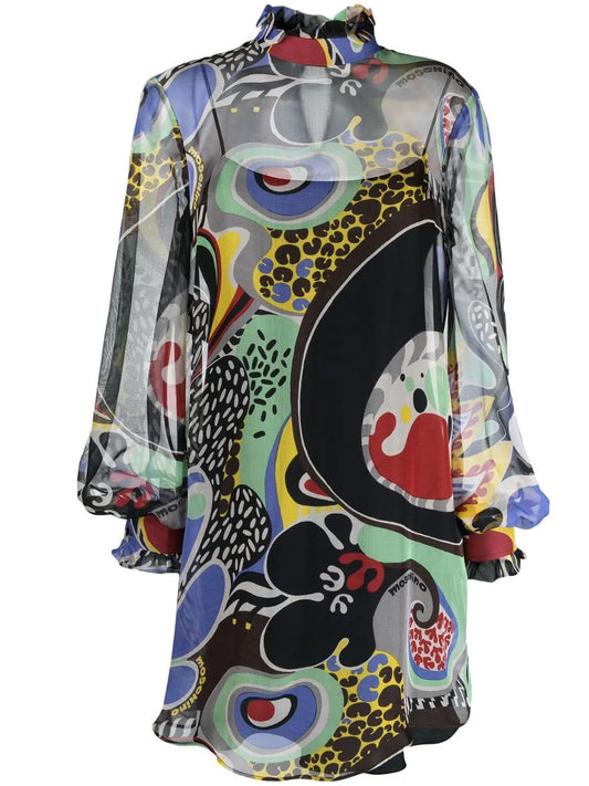 Floral-Print Shift Dress