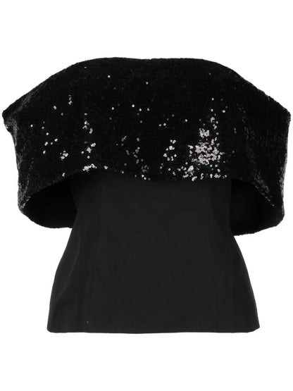 Giselle Sequin-Embellished Bandeau Top