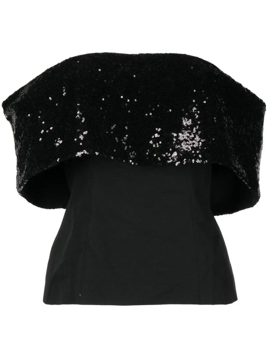 Giselle Sequin-Embellished Bandeau Top