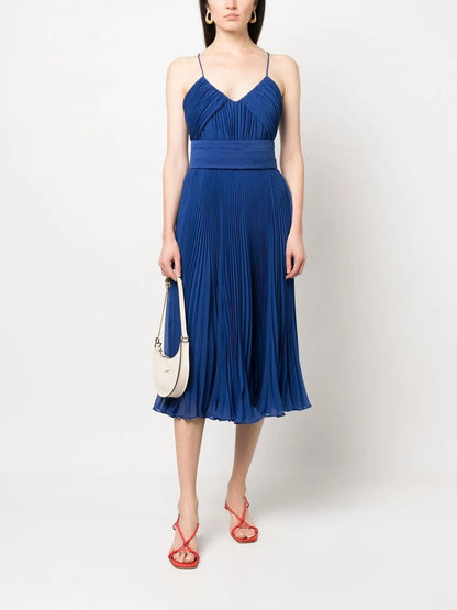 Fully-Draped Midi Dress