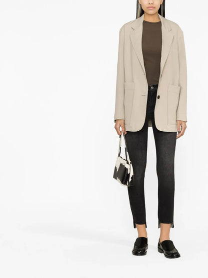 Le High Skinny Raw-Hem Jeans