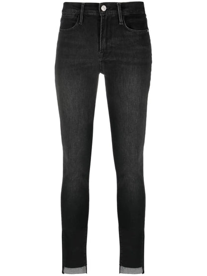 Le High Skinny Raw-Hem Jeans