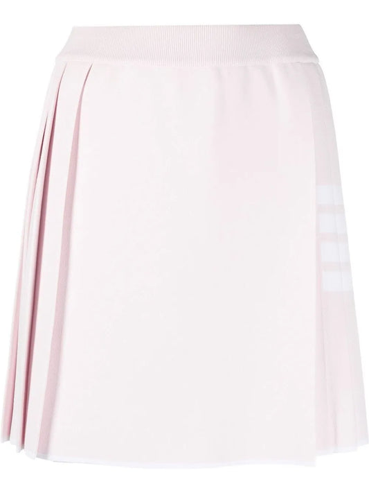 4-Bar Pleated Miniskirt