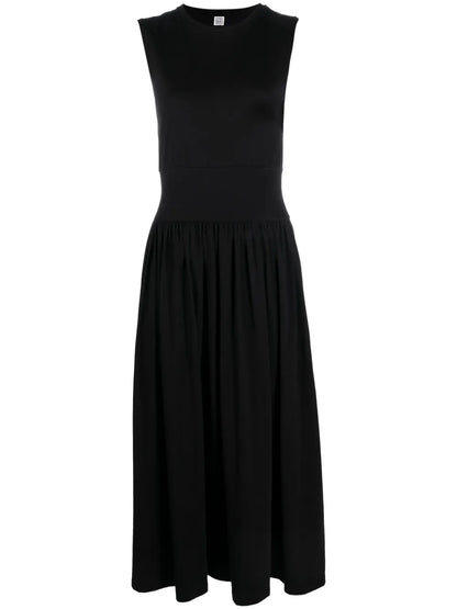 Sleeveless Cotton Midi Dress