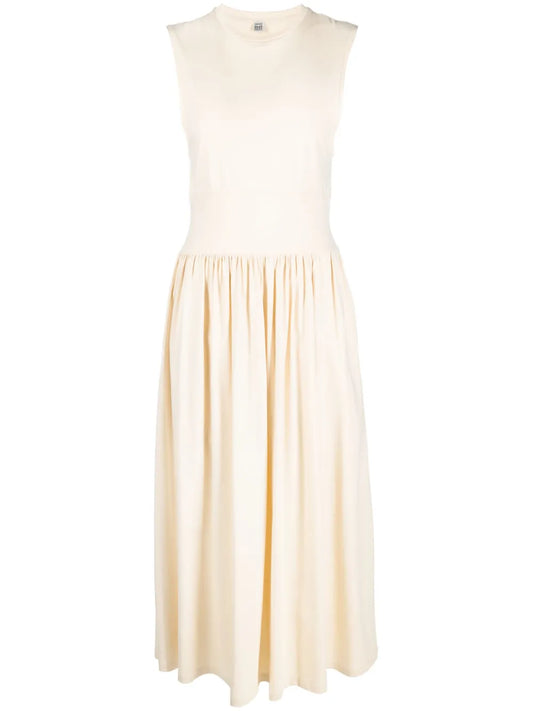 Sleeveless Flared Midi Dress