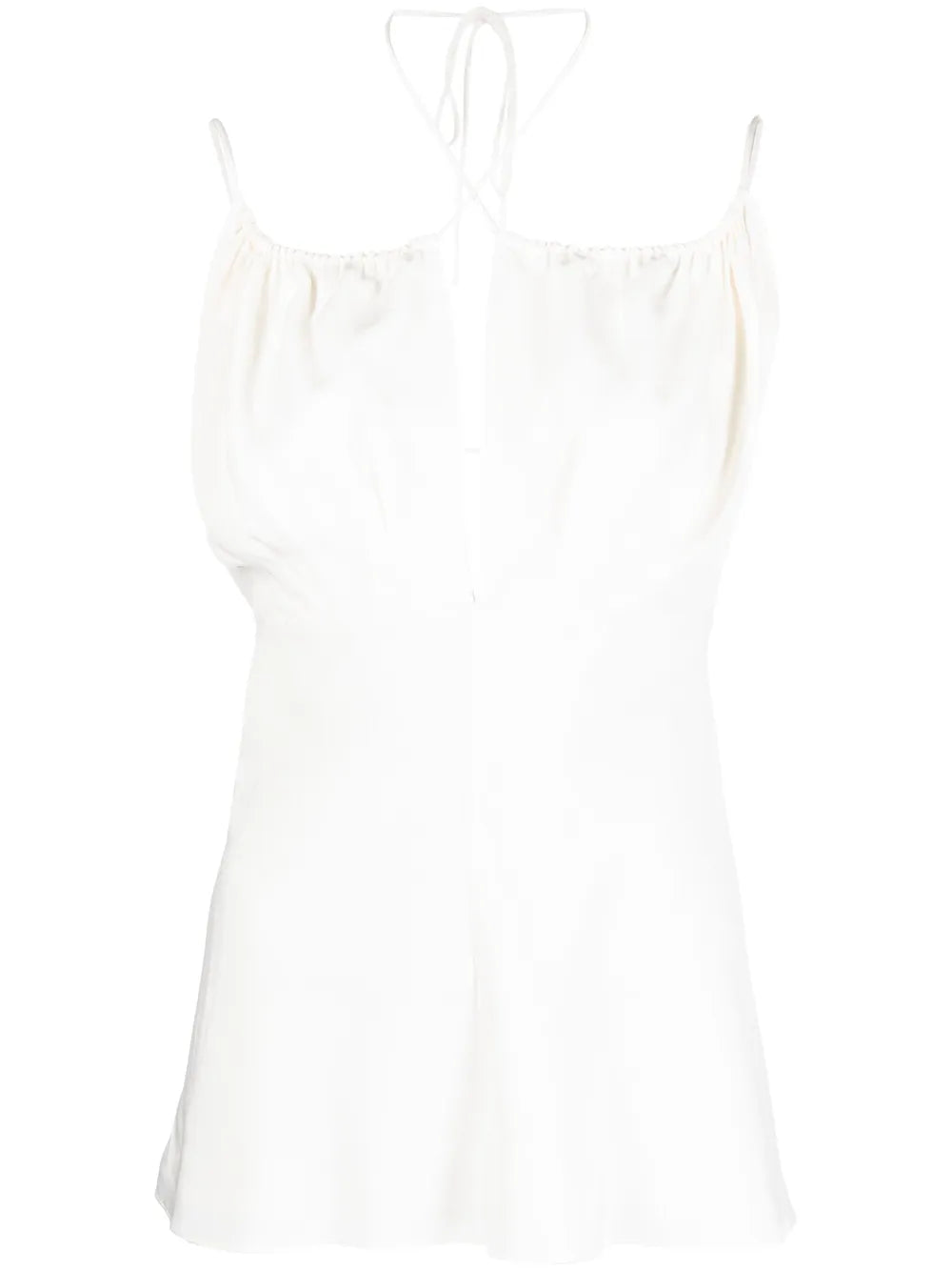 Tie-Fastening Sleeveless Top