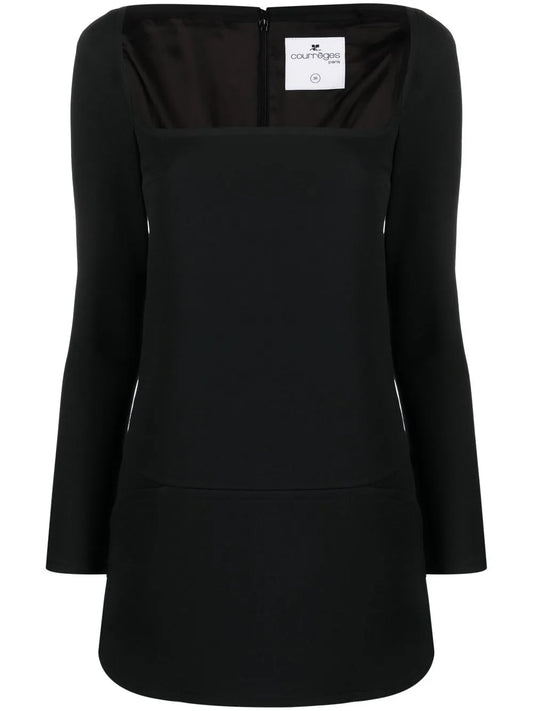 Square-Neck Mini Dress