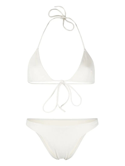 Front Tie-Fastening Detail Bikini Set