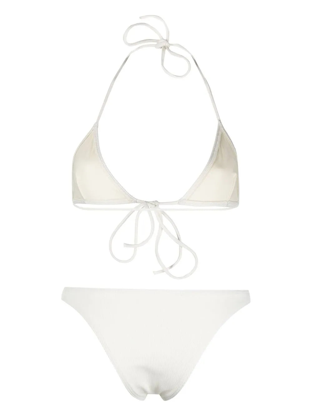 Front Tie-Fastening Detail Bikini Set