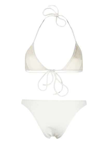 Front Tie-Fastening Detail Bikini Set