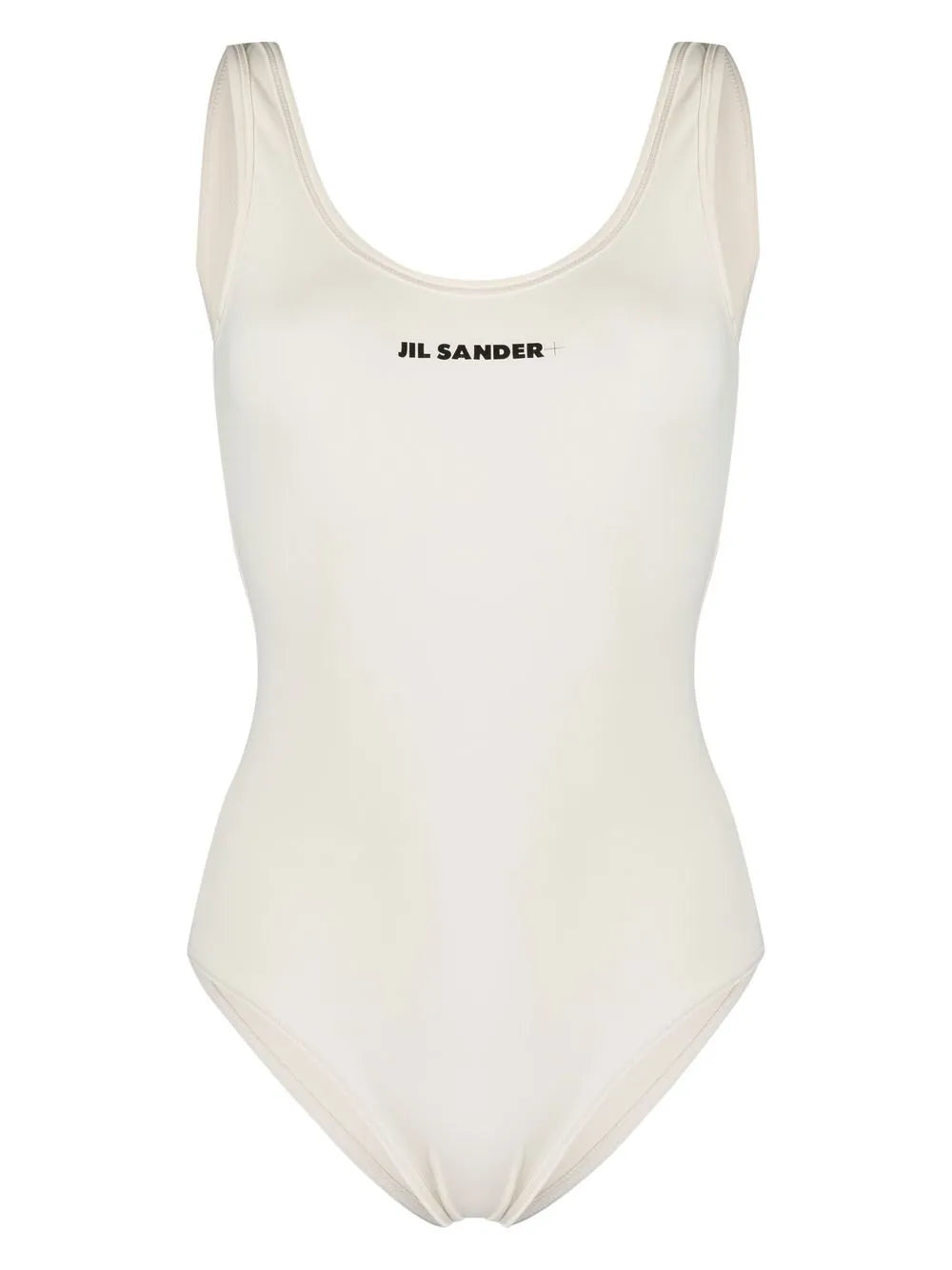 Scoop-Back Logo-Print One-Piece