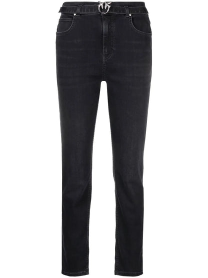 Straight-Leg Denim Jeans