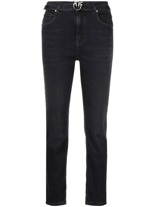 Straight-Leg Denim Jeans