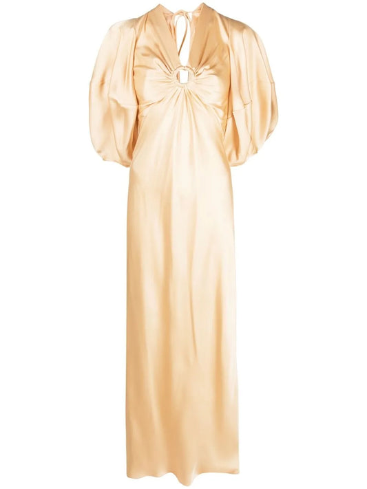 V-Neck Short-Sleeve Dress