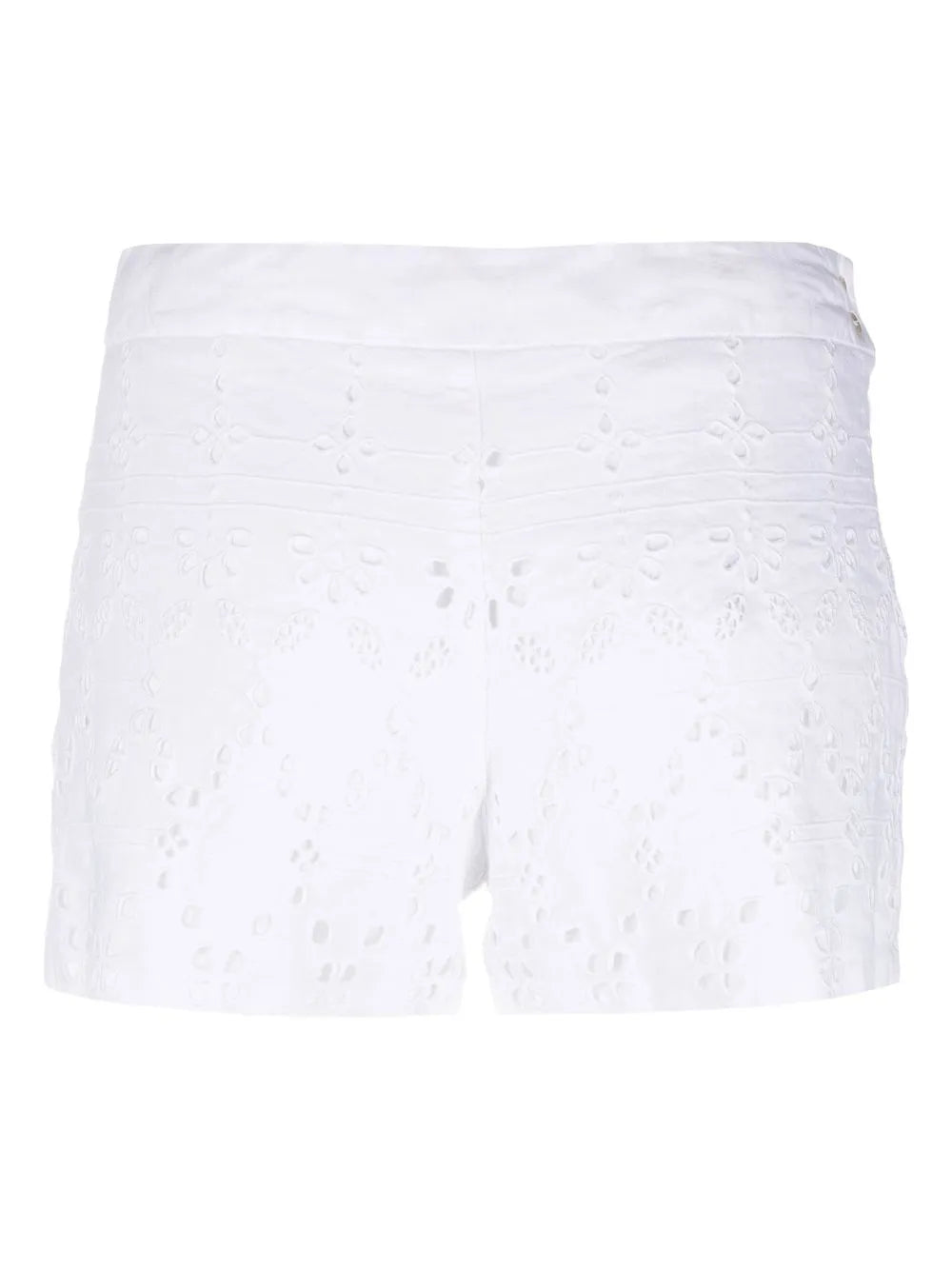 Eyelet Linen Shorts