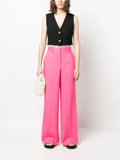 Straight-Leg Tailored Trousers